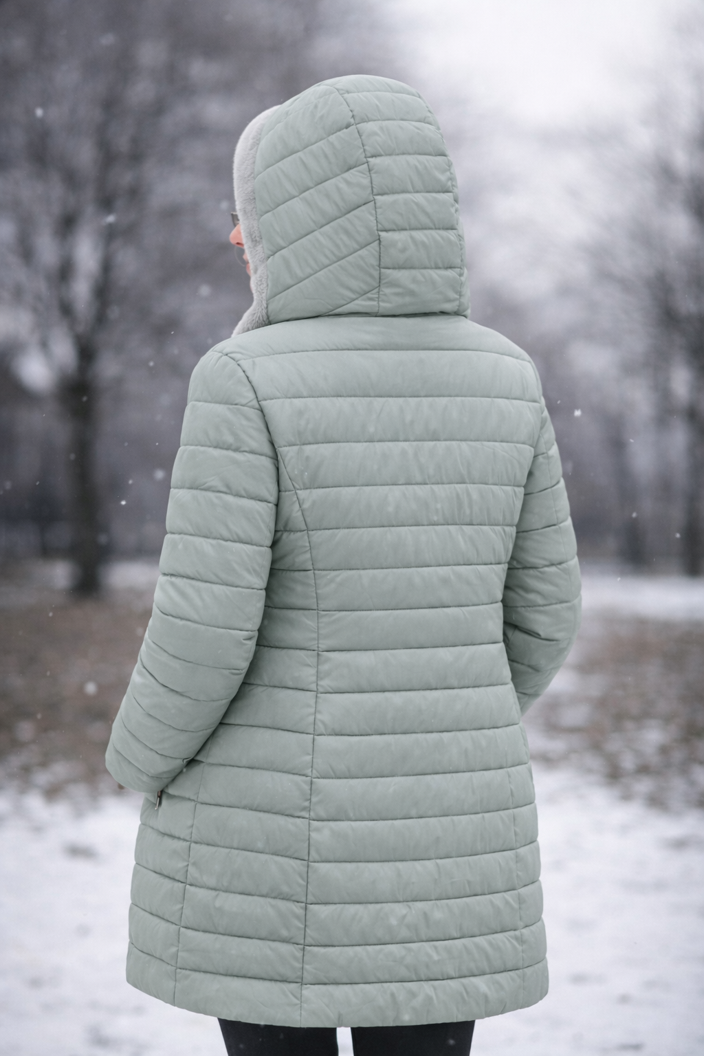 Amélie™ Luxe Gewatteerde Winterjas met Capuchon